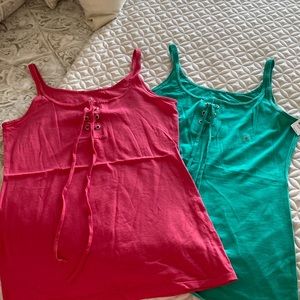 NYC size small tank tops. Never worn new. Size small. Sold as a set.